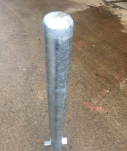 Galvanized Dome Top Bollard - Genfab